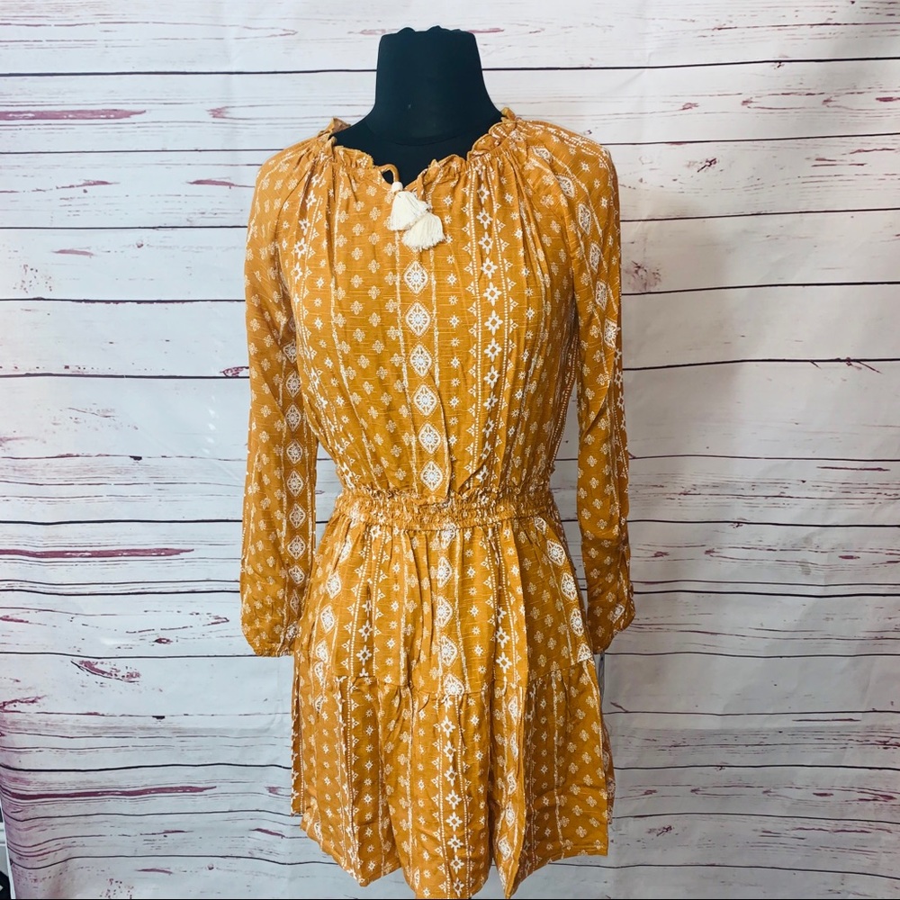 Art Class Gold Kids Dress Various Sizes